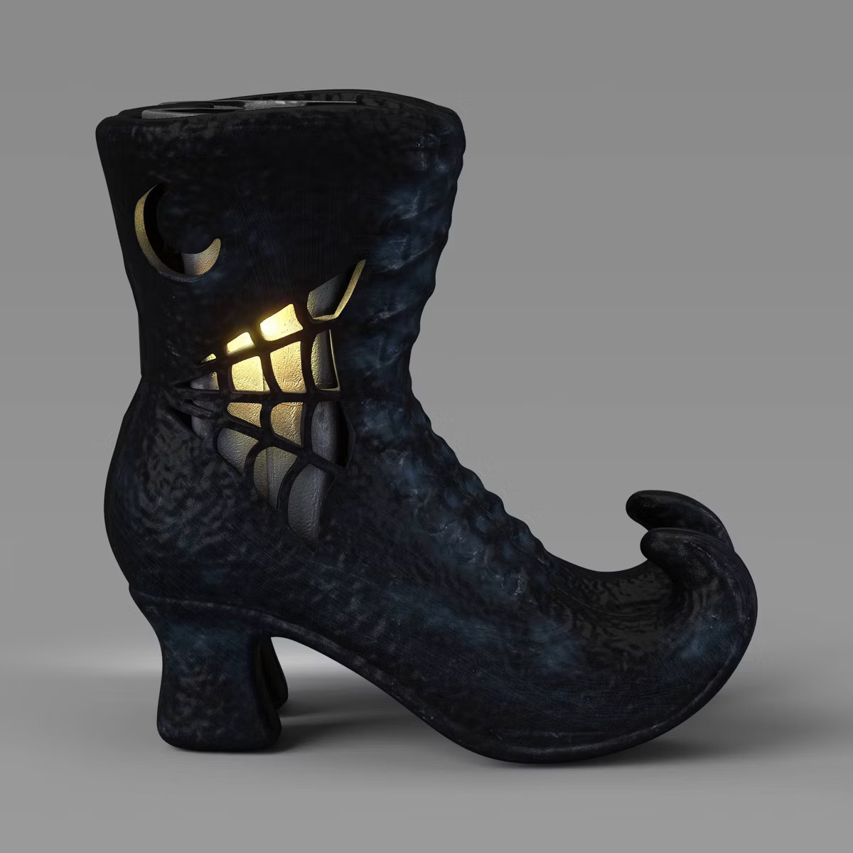 8.5" Small Witches Boot Blow Mold Planter Lit Halloween Decorative Prop Black - Hyde and EEK! Bou... | Target