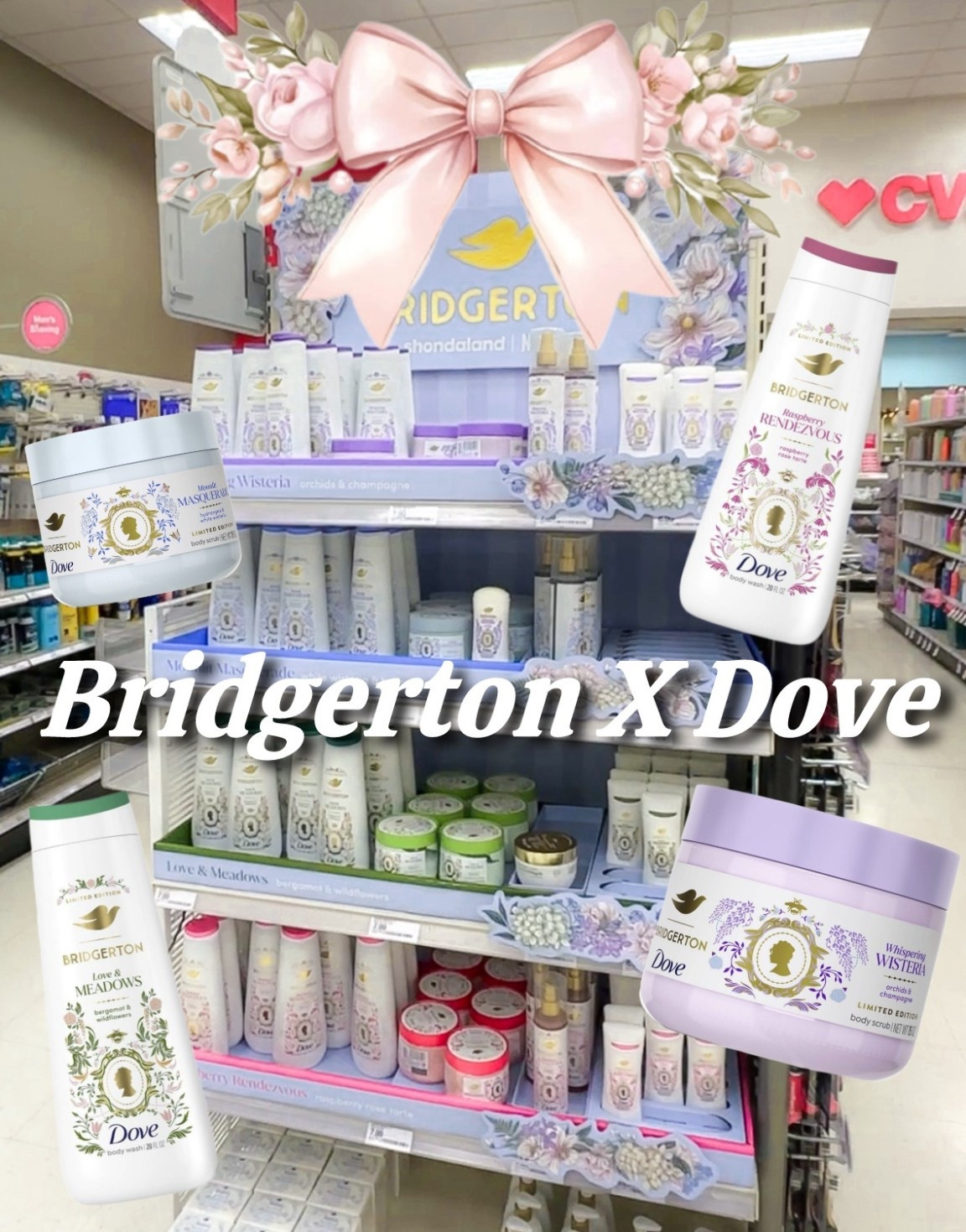 Can’t believe we found these🤗 comment SHOP to get a link to the Bridgerton X Dove line🌷 #bridgerton #dove #target #targetfinds #bodycare 