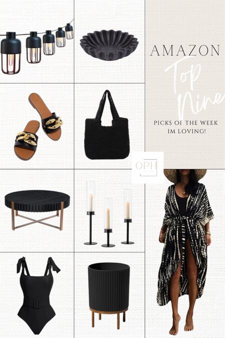 Top Amazon home and fashion finds of the week!

Patio lights, outdoor string lights, bistro lights, cafe lights, outdoor lighting, scalloped bowl, black tote bag, beach tote, resort wear, black sandals, round coffee table, black coffee table, living room furniture, beach coverup, swim coverup, black swimsuit, one piece swimsuit, bathing suit, black candlesticks, hurricane candlesticks, Amazon fashion, Amazon patio, fluted planter pot, black planter, slides, tapered candle holders

#LTKSeasonal #LTKStyleTip #LTKHome
