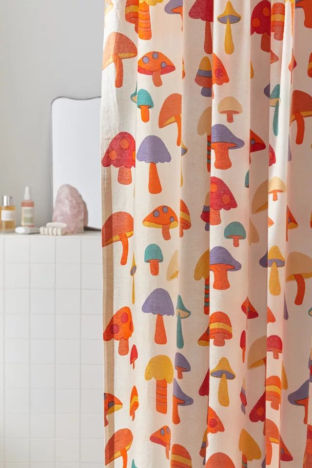 Mushroom Friends Shower Curtain | Urban Outfitters (US and RoW)