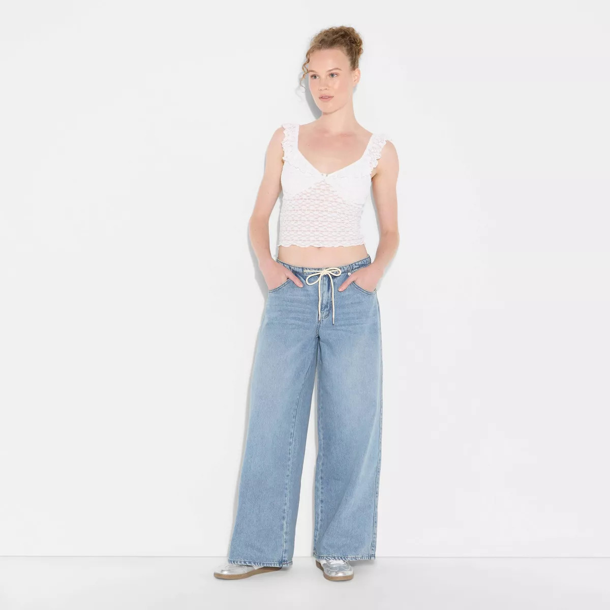 Women's Low-Rise Wide Leg Loose Jeans - Wild Fable™ | Target