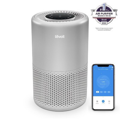 Levoit Core 200s Smart Air Purifier Gray: 1-Year Warranty, 4 Settings, ETL & CARB Certified, Energy Star, 100-300 sq. ft. | Target