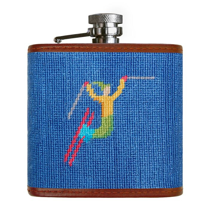 Smathers &amp; Branson Needlepoint Flask | Mark and Graham