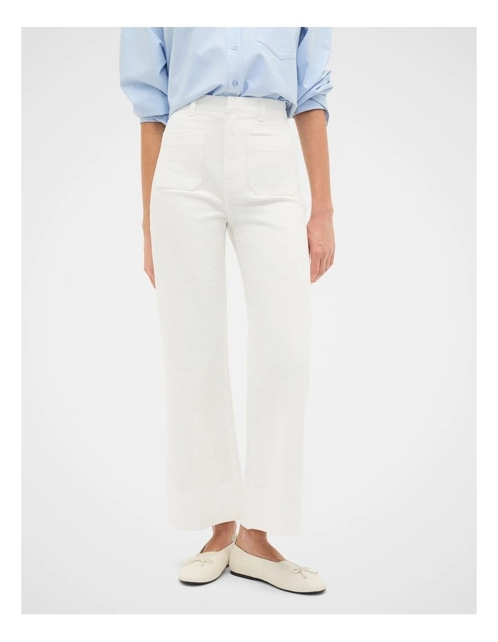 Seed HeritageCore Wide Leg Pocket Jean in Cream | Myer