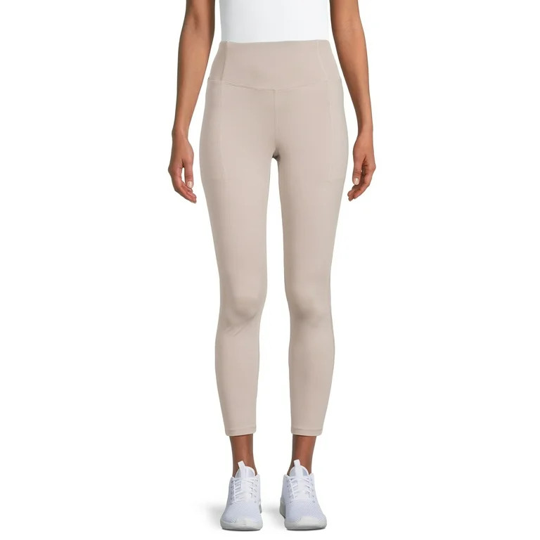 Avia Women's Performance Leggings with Ribbed Insets | Walmart (US)