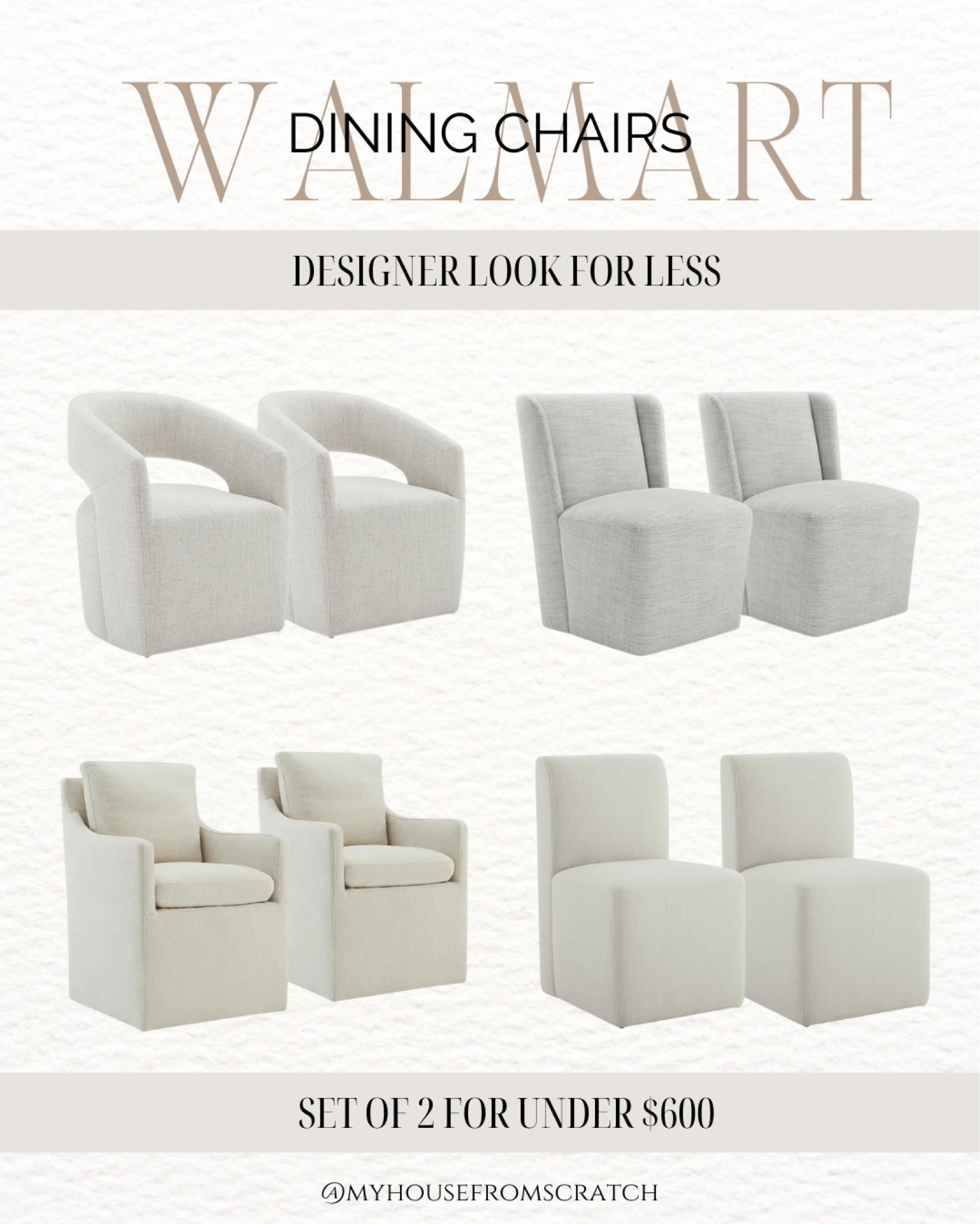 Dining chairs, Walmart dining chairs, designer look for less, Walmart furniture 

#LTKsalealert #LTKhome #LTKstyletip