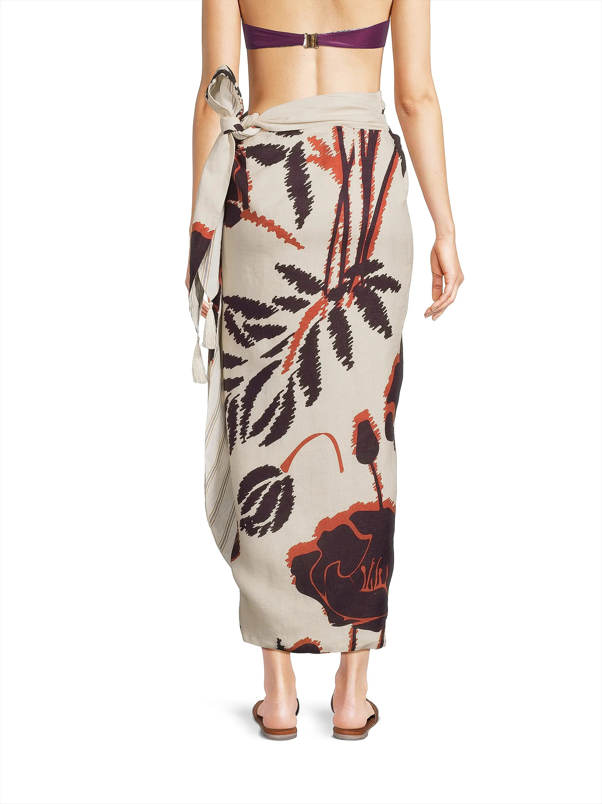 Mapara Floral Linen Skirt | Saks Fifth Avenue