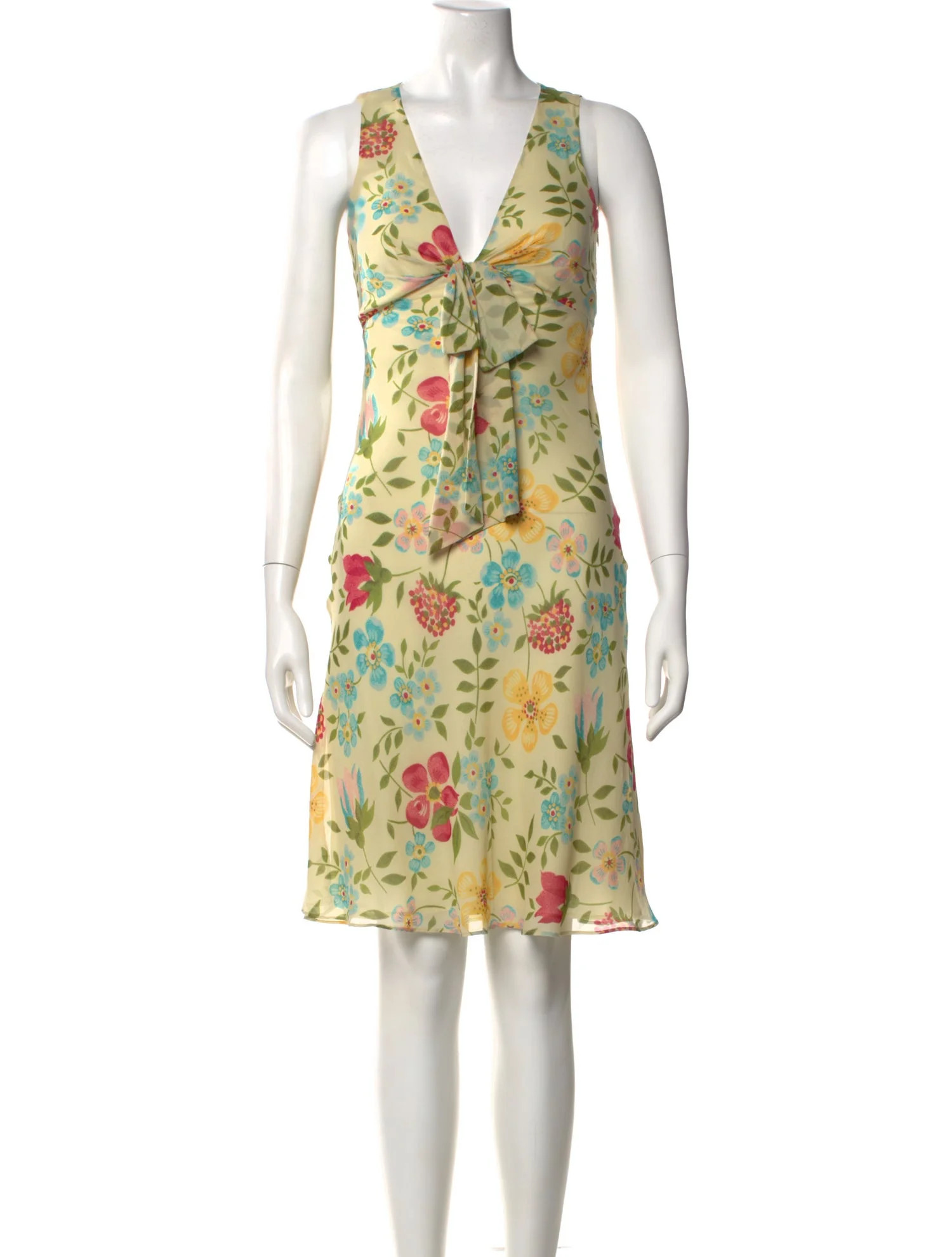 Moschino Cheap and Chic Vintage Knee-Length Dress - White Dresses, Clothing - MOS93484 | The Real... | The RealReal