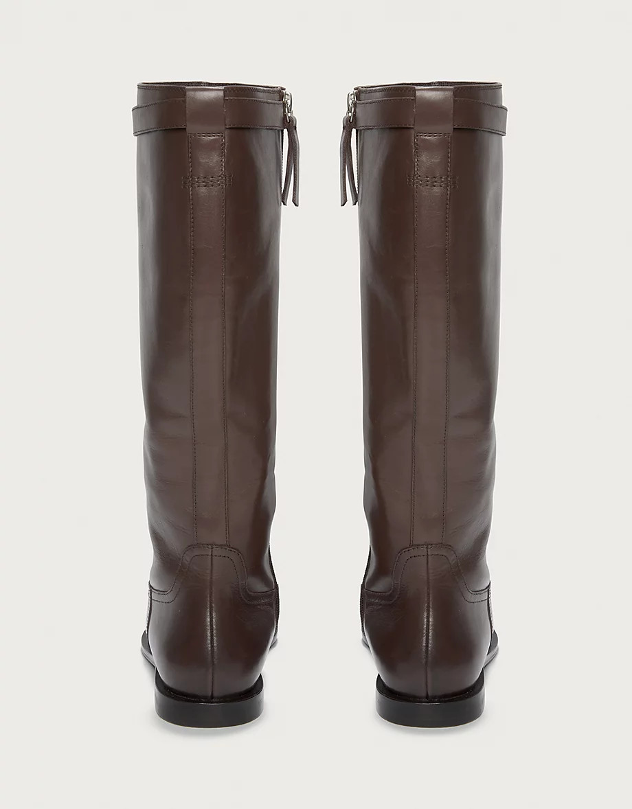 High Leg Leather Riding Boot | The White Company UK & ROW