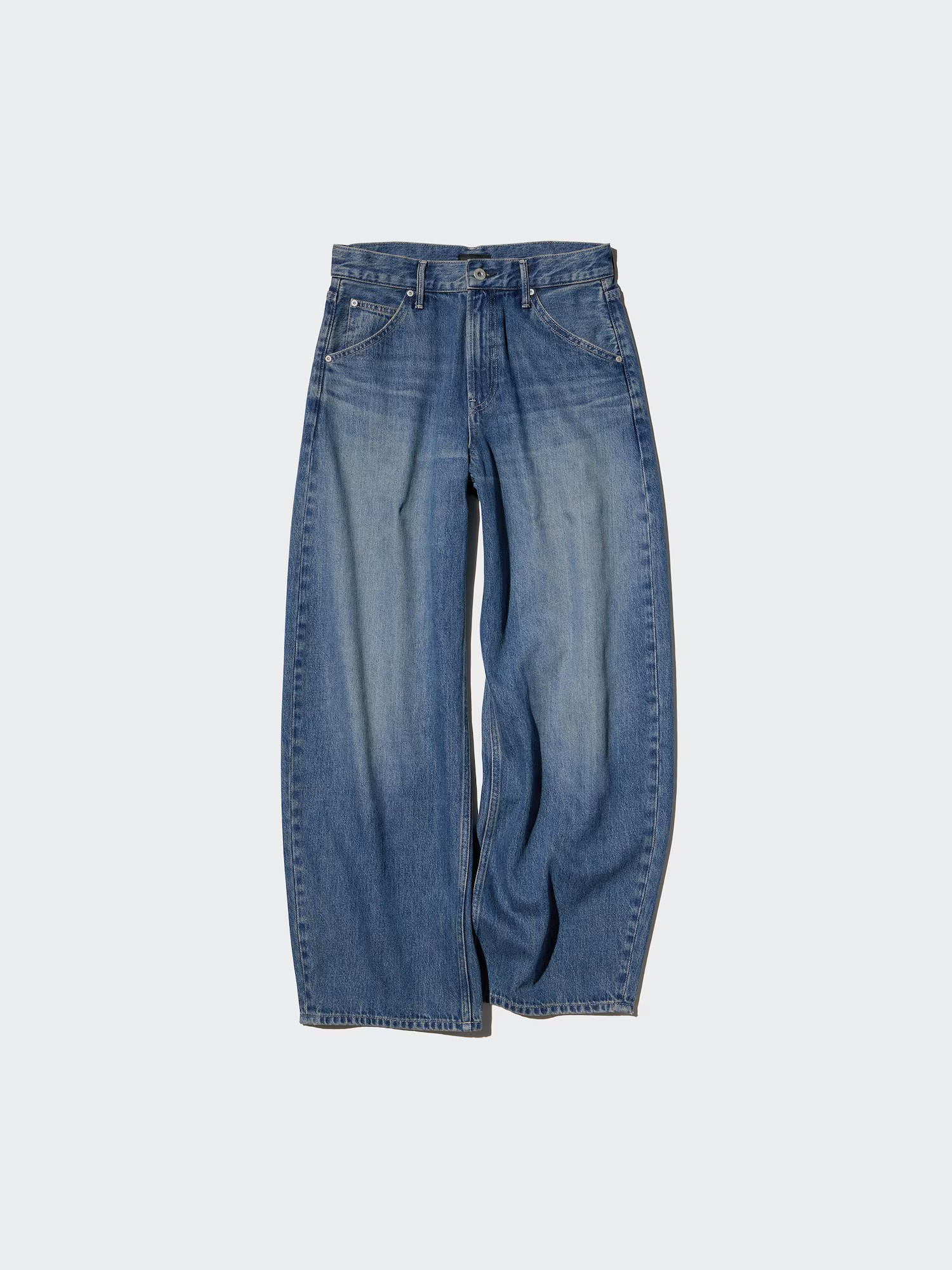 Women's Barrel Jeans Dark Gray 32 inch UNIQLO US | UNIQLO (US)