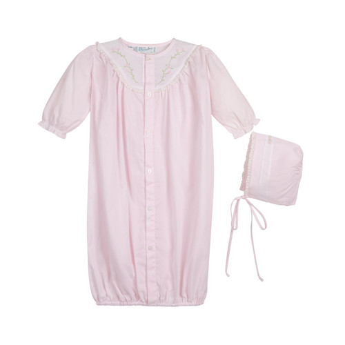 Girls Embroidered Yoke Take Me Home Gown with Bonnet | Feltman Brothers