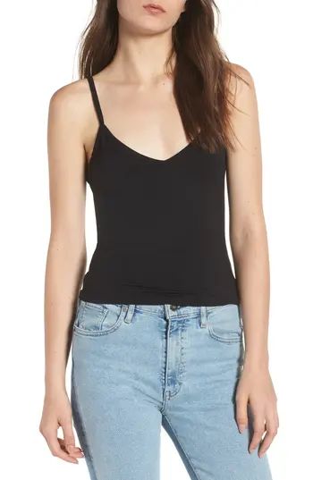 Women's Hinge V-Neck Camisole, Size XX-Small - Black | Nordstrom