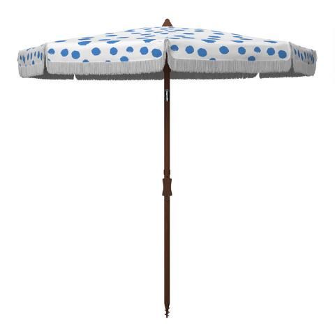 Polka Dot 6.5 Ft Tilting Patio Umbrella | World Market