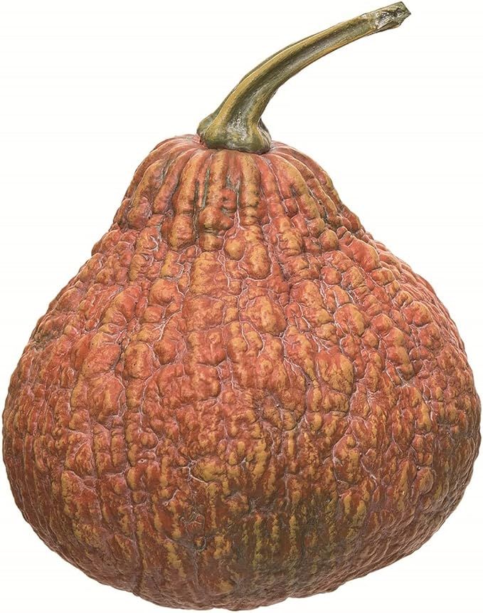 One Holiday Way Rustic 8-Inch Artificial Orange Gourd with Realistic Texture - Fall Tabletop Cent... | Amazon (US)