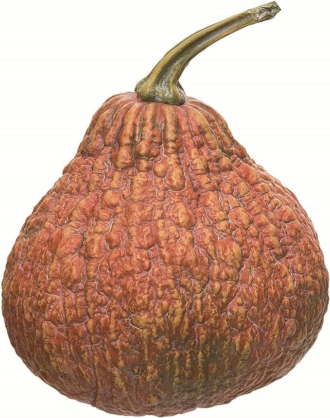 One Holiday Way Rustic 8-Inch Artificial Orange Gourd with Realistic Texture - Fall Tabletop Cent... | Amazon (US)