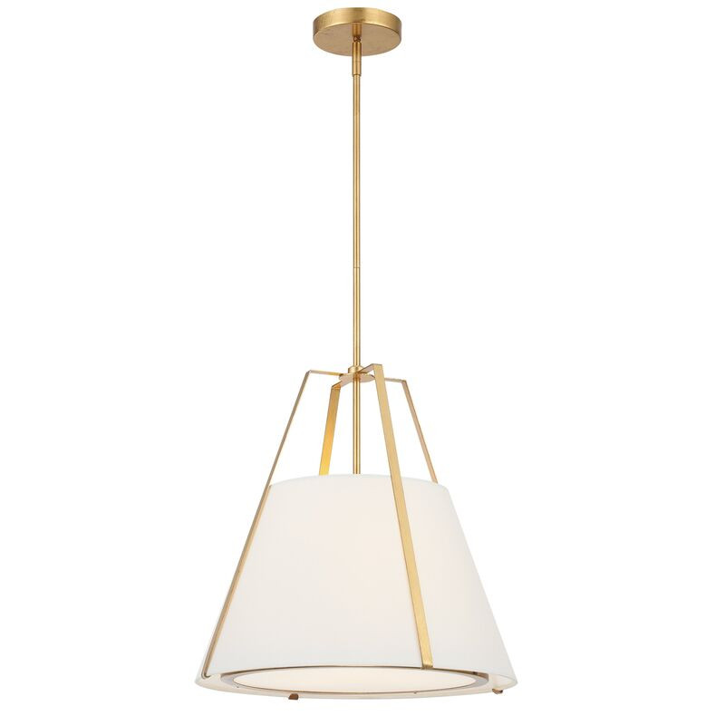 Fulton 3-Light Pendant, Antique Gold | One Kings Lane