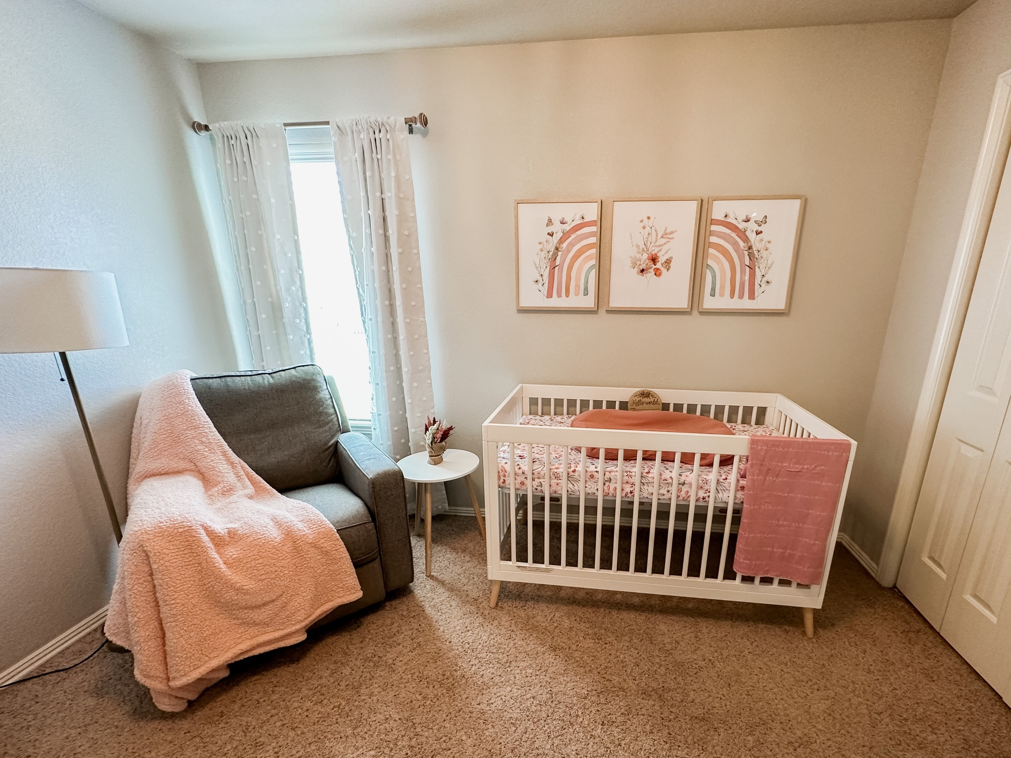 Boho nursery for baby girl 💗

Boho, nursery, rainbows, wicker, baby, white, natural, baby girl, floral, greenery, pink, pink and white, affordable, budget, crib, recliner, rug, Nanit camera, snuggle me

#LTKhome #LTKkids #LTKbaby