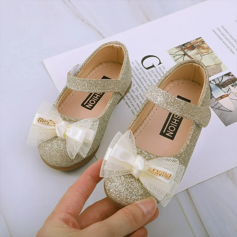 eczipvz Baby Shoes Princess Shoes Girl Single Kids Leather Bling Toddler Butterfly Knot Lace Baby... | Walmart (US)