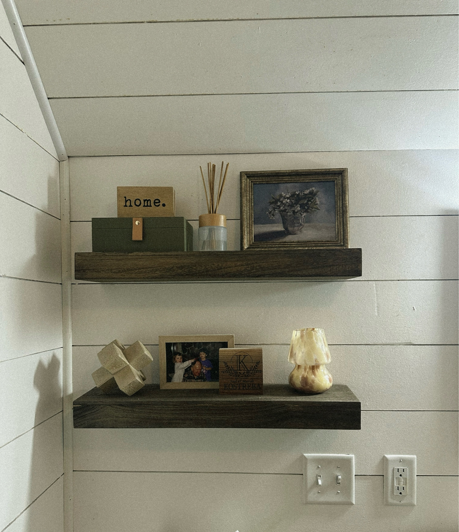 A Bathroom Makeover. OKAY but why are floating shelf’s so hard to decorate?

#LTKHome