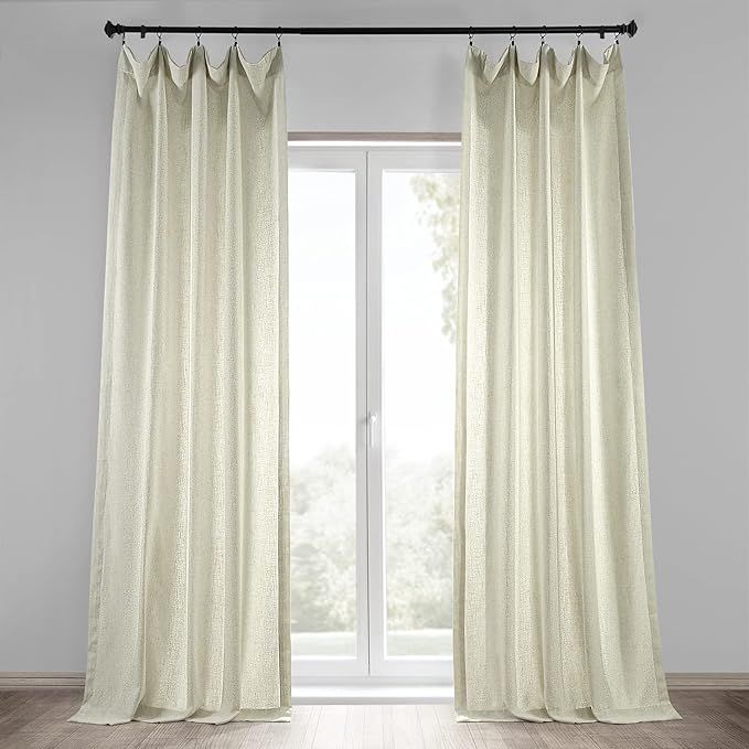HPD Half Price Drapes Heavy Faux Linen Curtains for Bedroom 50 X 108 (1 Panel), FHLCH-VET13192-10... | Amazon (US)