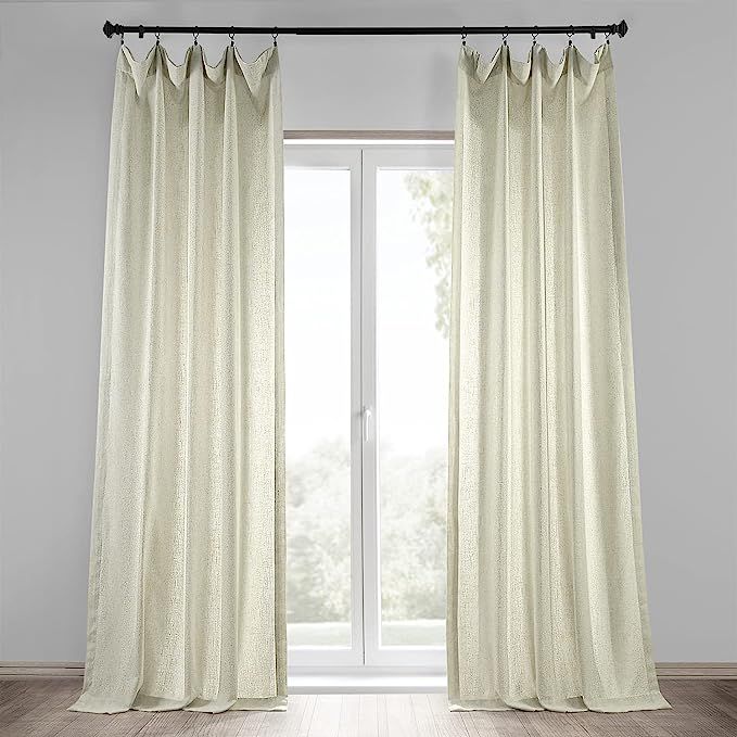 HPD Half Price Drapes Heavy Faux Linen Curtains for Bedroom 50 X 108 (1 Panel), FHLCH-VET13192-10... | Amazon (US)
