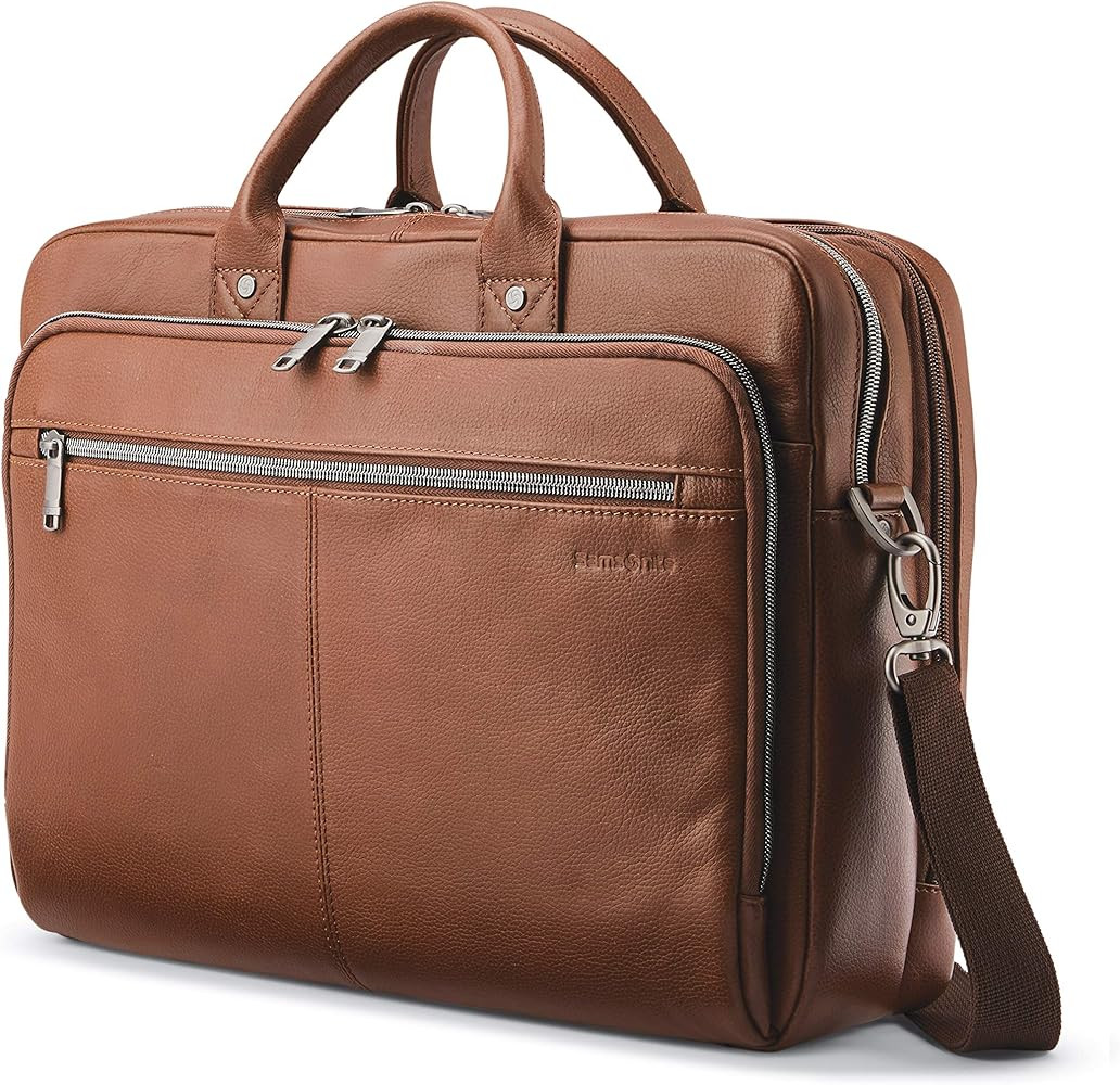 Samsonite Classic Leather Toploader Briefcase | Amazon (US)