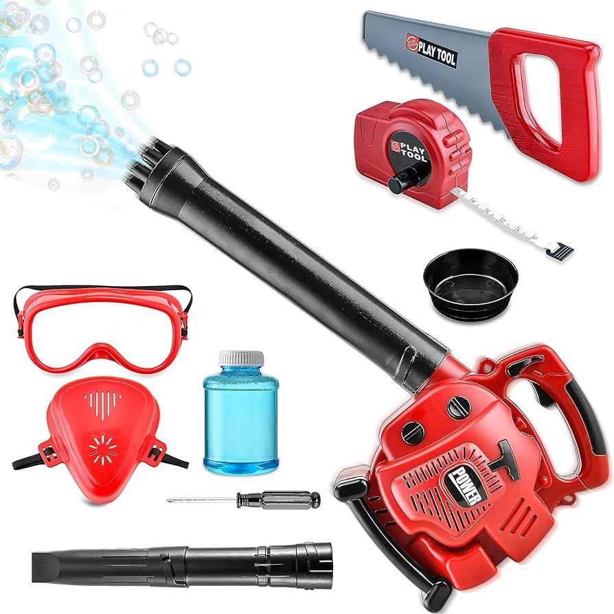 Bubble Leaf Blower for Toddlers - Upgrade Kids Bubble Machine with Gardening Tool Set, 2 in 1 wit... | Amazon (US)