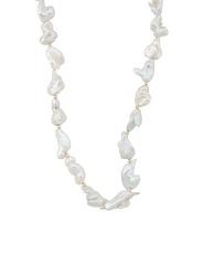Made In Usa 14kt Gold Freshwater Pearl Toggle Necklace | TJ Maxx