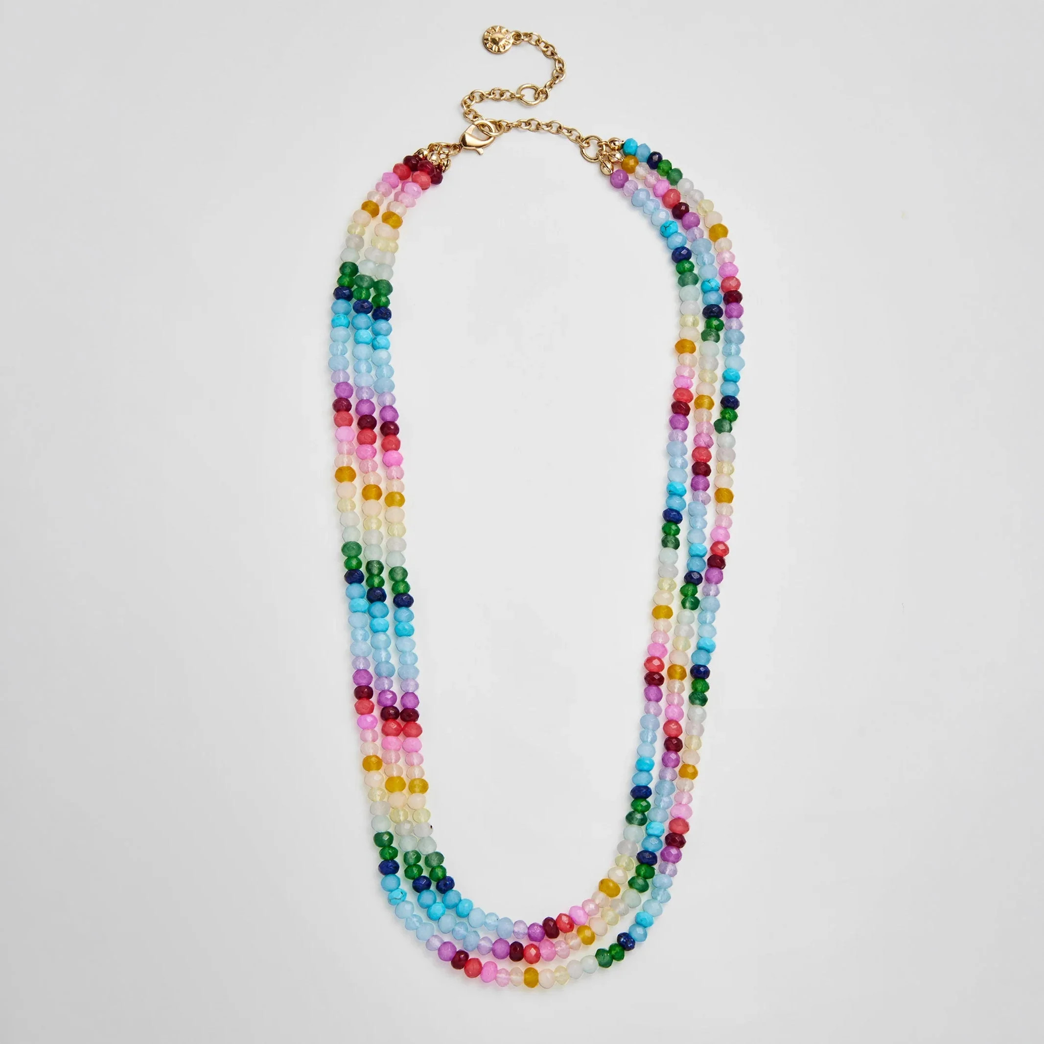 Lena Semi-Precious Layered Necklace - Multi | BaubleBar