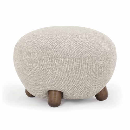 TOV Furniture Pucker Warm Grey Performance Boucle Ottoman | Amazon (US)