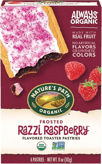 Nature's Path Organic Frosted Razzi Raspberry Toaster Pastries, 11 oz (Pack of 1), Non-GMO | Amazon (US)