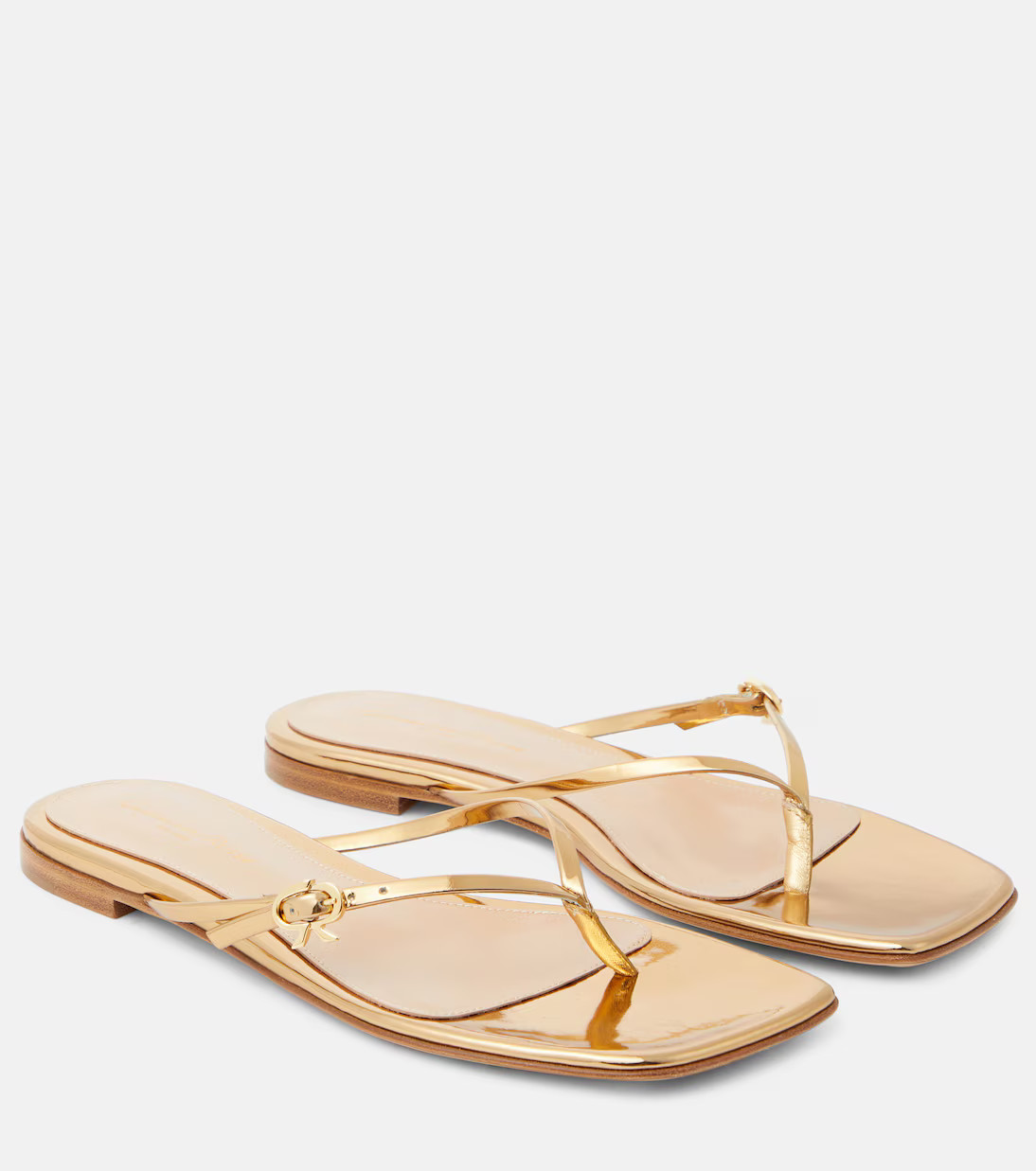 Mirrored leather thong sandals | Mytheresa (US/CA)