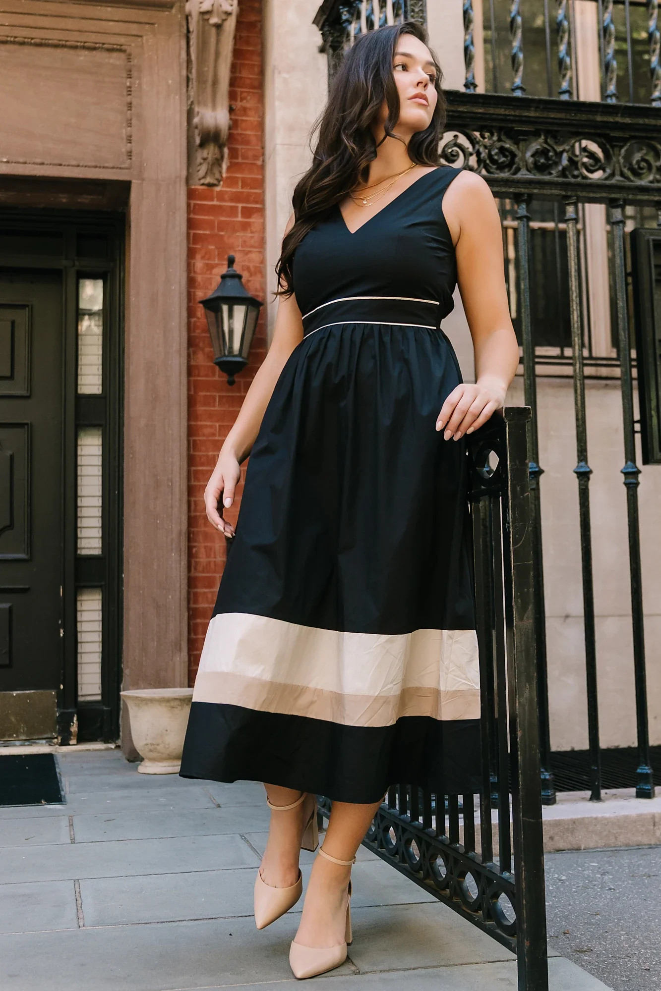 Oxford Midi Dress | Black | Baltic Born