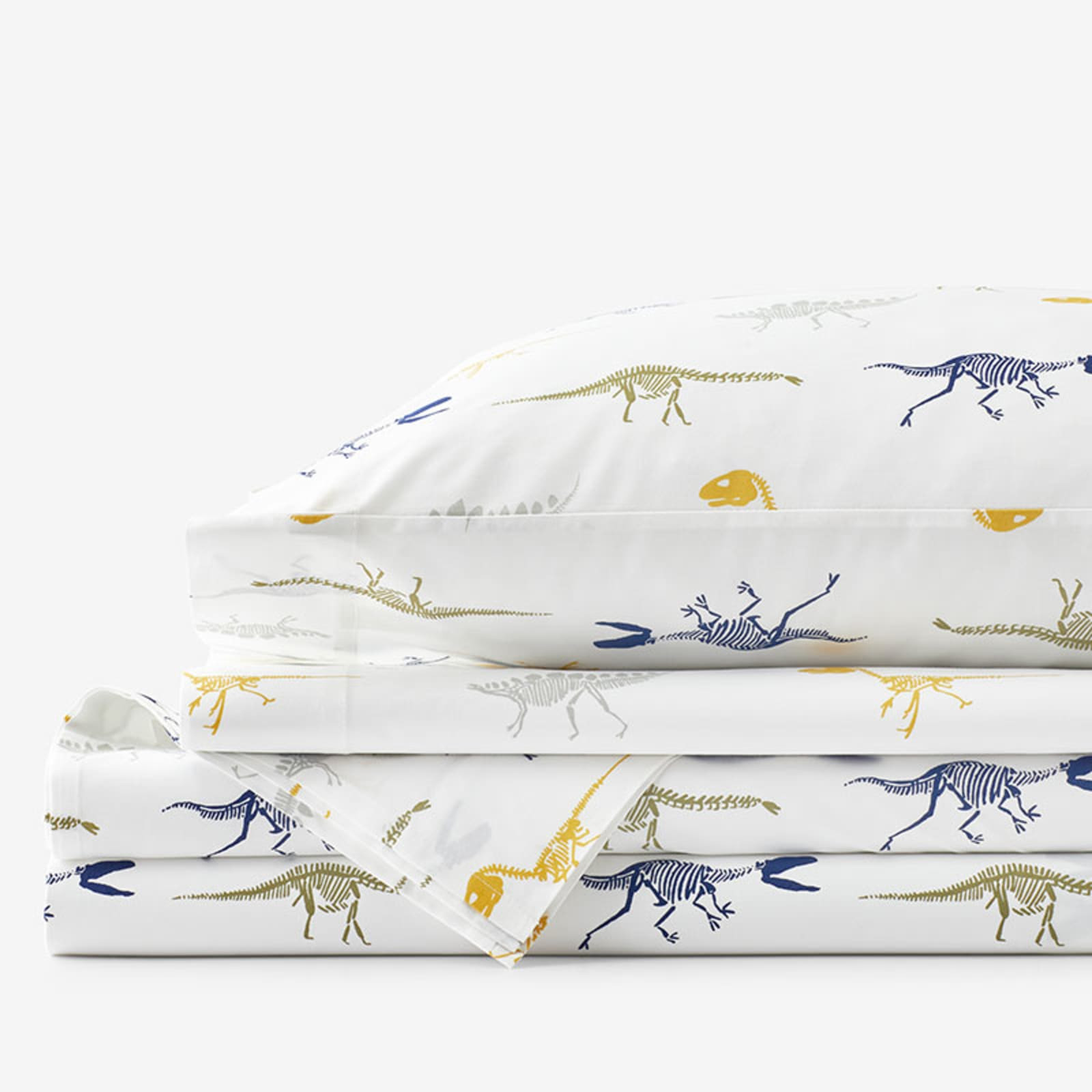 Company Kids™ Dinosaur Fossils Organic Cotton Percale Sheet Set | The Company Store