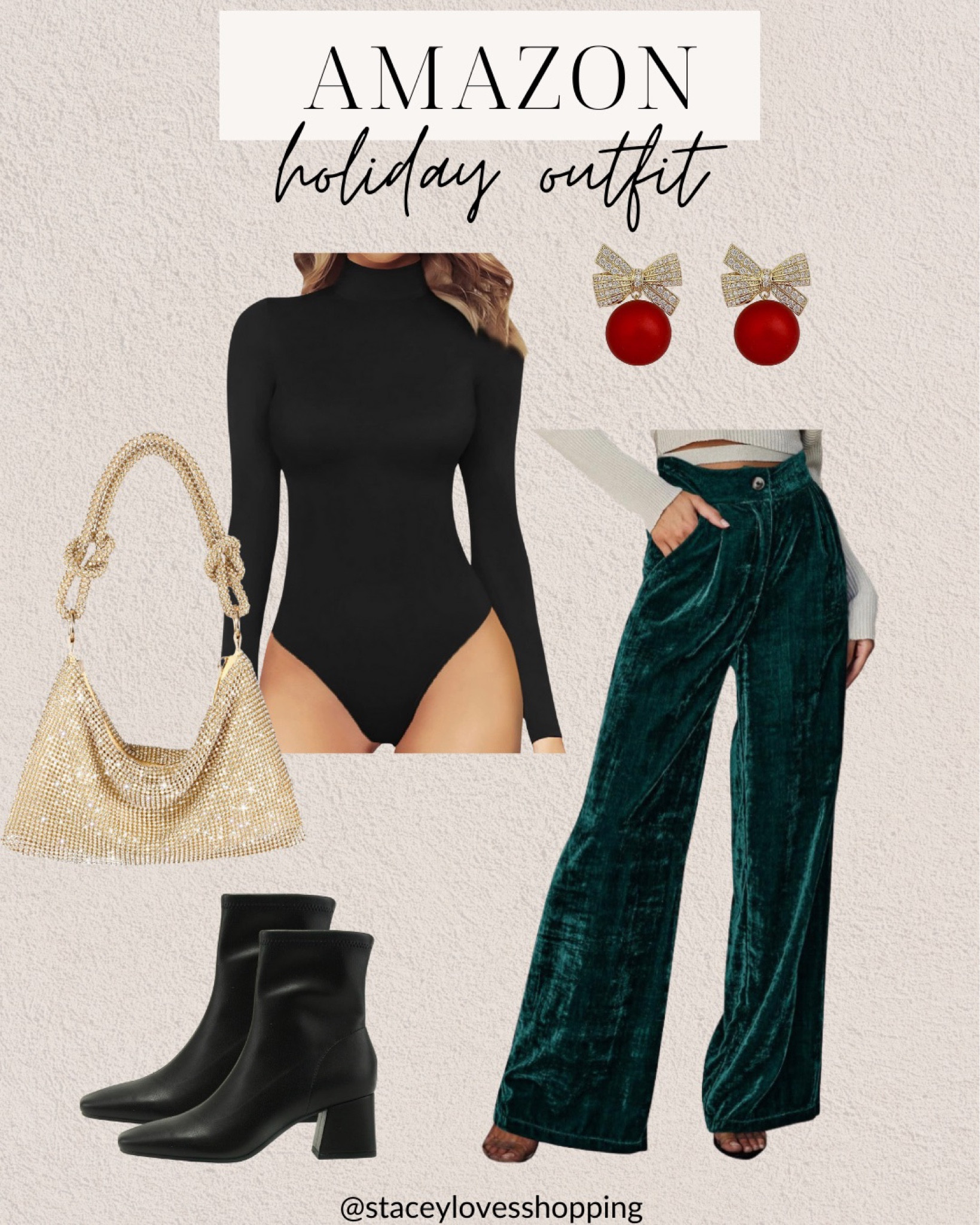 Holiday outfit idea - Christmas outfit idea - velvet trouser pants - green trouser pants - Christmas earrings - amazon earring



#LTKSeasonal #LTKstyletip #LTKHoliday
