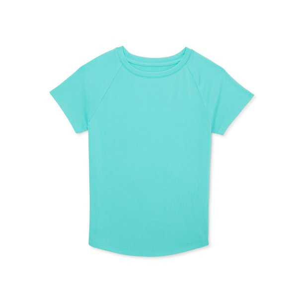 Athletic Works Girls T-Shirt with Short Sleeves, Sizes 4-18 & Plus | Walmart (US)