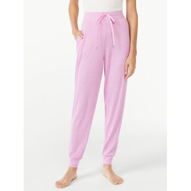 Joyspun Women's Hacci Knit Joggers, Sizes S to 3X - Walmart.com | Walmart (US)