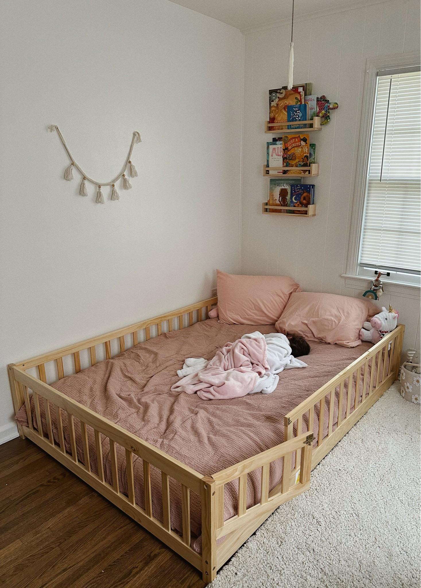we are absolutely obsessing over our daughters new floor bed!! She is 13 months old & never did well sleeping in her crib. She is sleeping so well in her big girl bed!! 

#LTKkids #LTKhome #LTKbaby