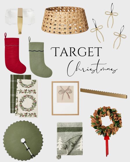 Target Christmas Christmas decor scallops Grandmillenial preppy magnolia wreath bows rattan traditional Christmas 

#LTKHoliday #LTKSeasonal #LTKhome