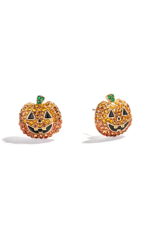 BaubleBar Pumpkin Spice & Shine Stud Earrings in Orange at Nordstrom | Nordstrom