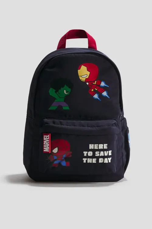 H&M Backpack With Motif in Navy Blue/spidey at Nordstrom | Nordstrom