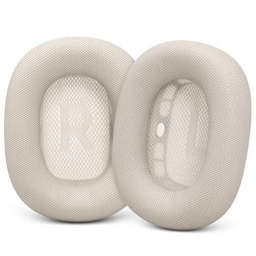 GEVO Upgraded Ear Cushions Replacement Earpads for Apple AirPods Max Headphones, Protein Leather Ear Pads Ear Covers Cups with Memory Foam and Magnet for AirPods Max (Starlight) | Amazon (US)