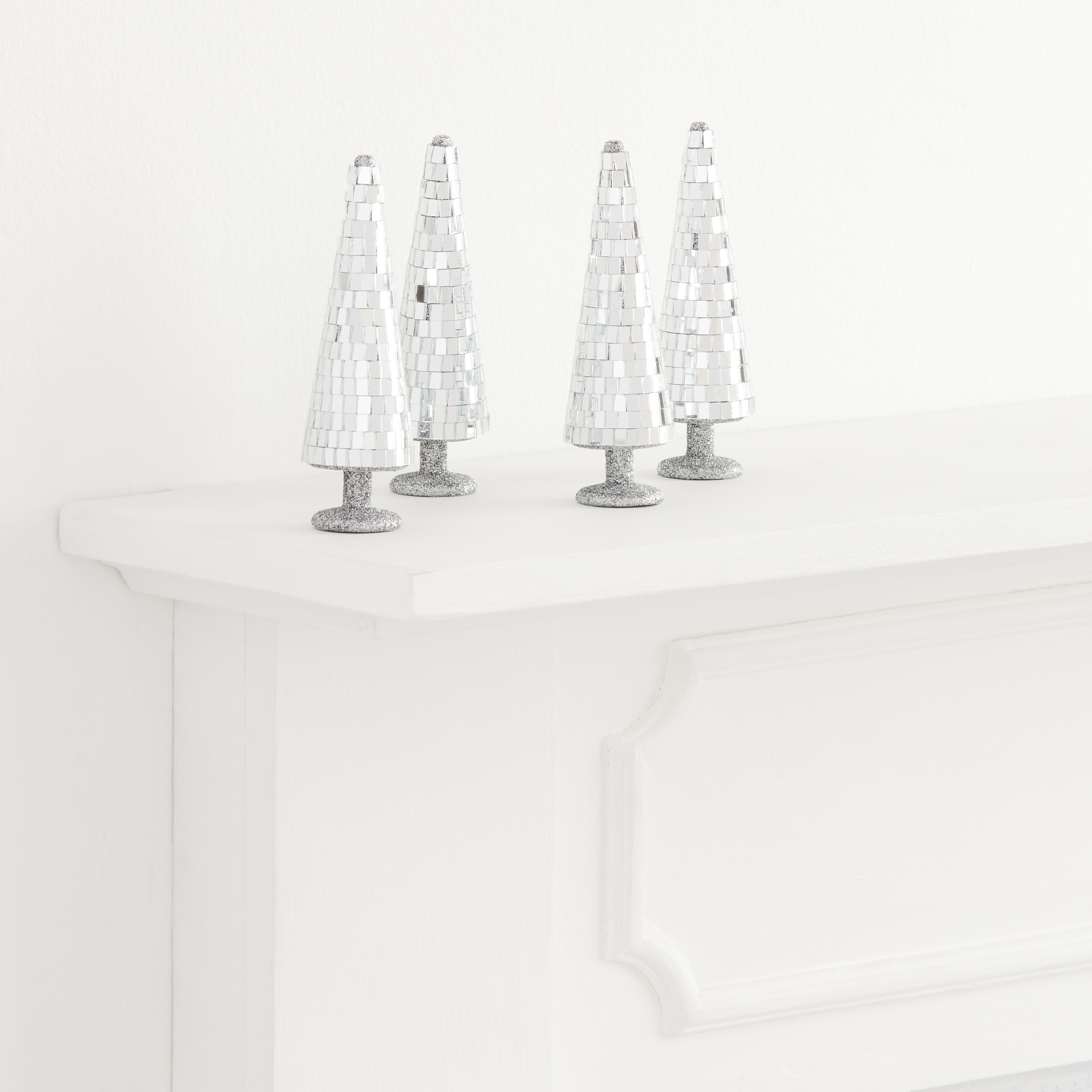 Disco Tabletop Christmas Tree Decor 4 Pack | World Market