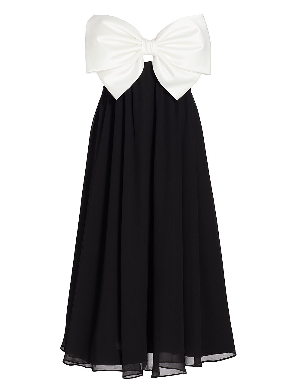 Strapless Bow Midi Dress | Saks Fifth Avenue