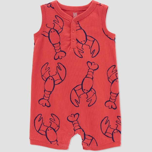 Carter's Just One You® Baby Boys' Lobster Romper - Red | Target
