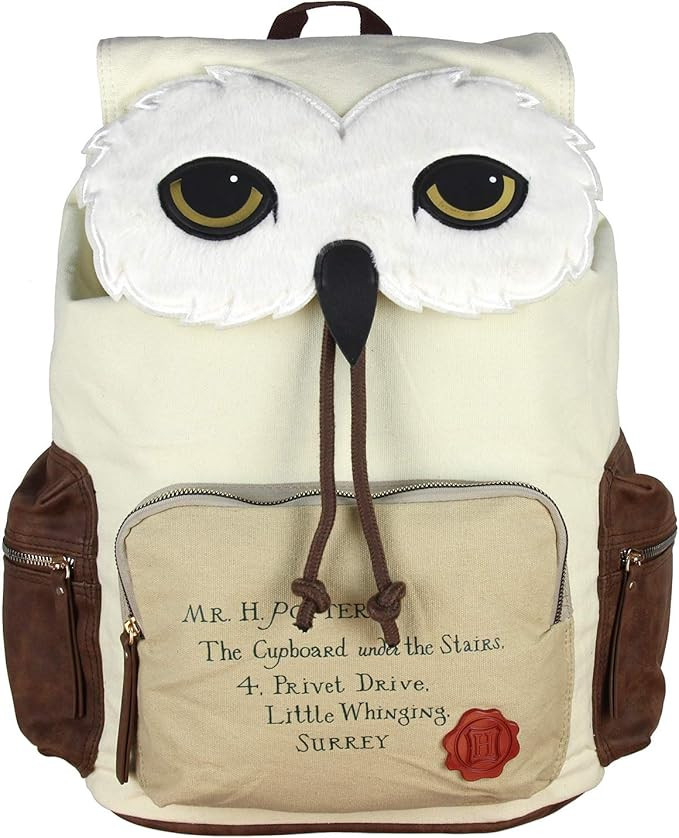 Harry Potter Backpack Hedwig Owl Hogwarts Letter Laptop Rucksack | Amazon (US)