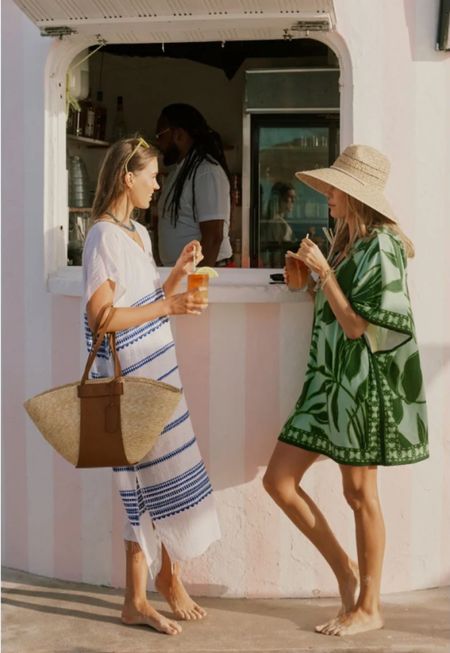Obsessed with these beach coverup looks from Tuckernuck! Loving the embroidered long coverup and this palm print terry swim coverup. Also linking the sun hat, tote, and candy bead necklaces! Image via Tuckernuck. Makes me want to take a tropical beach vacation stat!
.
#ltkswim #ltktravel #ltkunder100 #ltkunder50 #ltkstyletip #ltkseasonal #ltkfind #ltkshoecrush #ltkitbag #ltkhome 

#LTKSeasonal #LTKswim #LTKunder100
