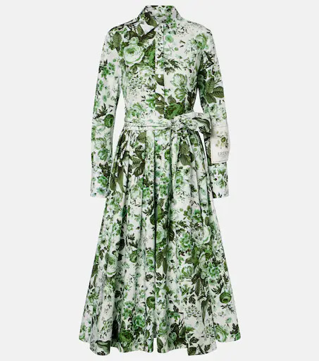 Floral cotton shirt dress | Mytheresa (UK)
