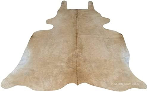 Tomtom Cowhides Butter Cream Cowhide Rug 6x6 (NOT WHITE) | Amazon (US)