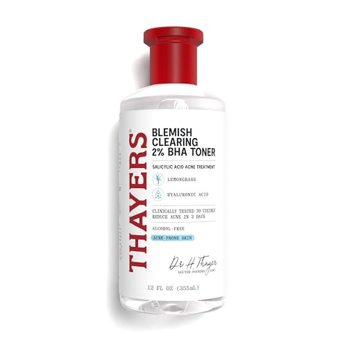 Thayers Blemish Clearing Salicylic Acid Toner, Acne Treatment Face Toner with 2% Salicylic Acid, Soothing and Non-Stripping Skin Care, 12 Fl Oz | Amazon (US)